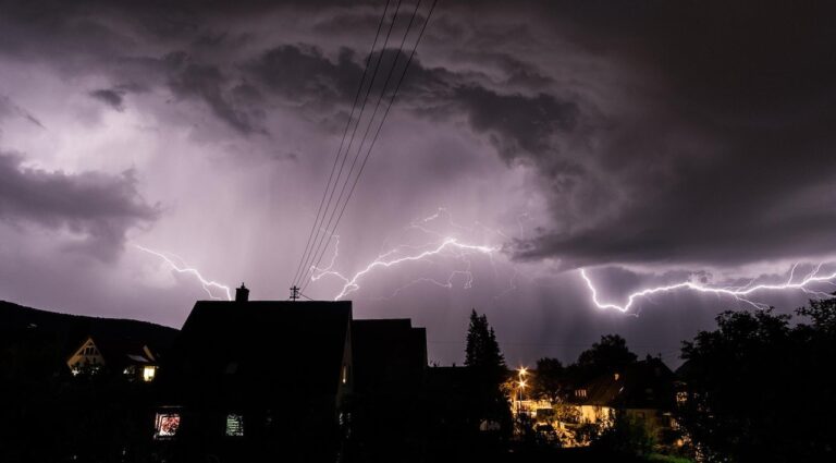 thunderstorm causing power outages throughout North Carolina