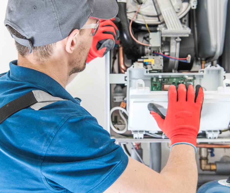 Working on a home heater